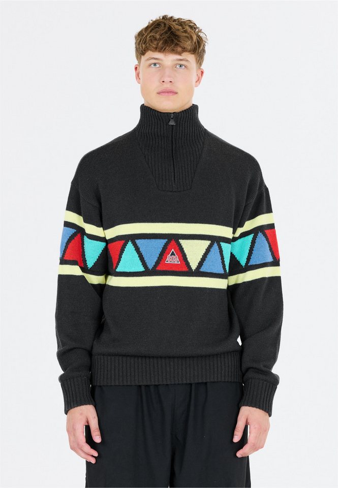 SOS Strickpullover The Windbreaker im kultigen Strick-Look mit Merinowolle von SOS