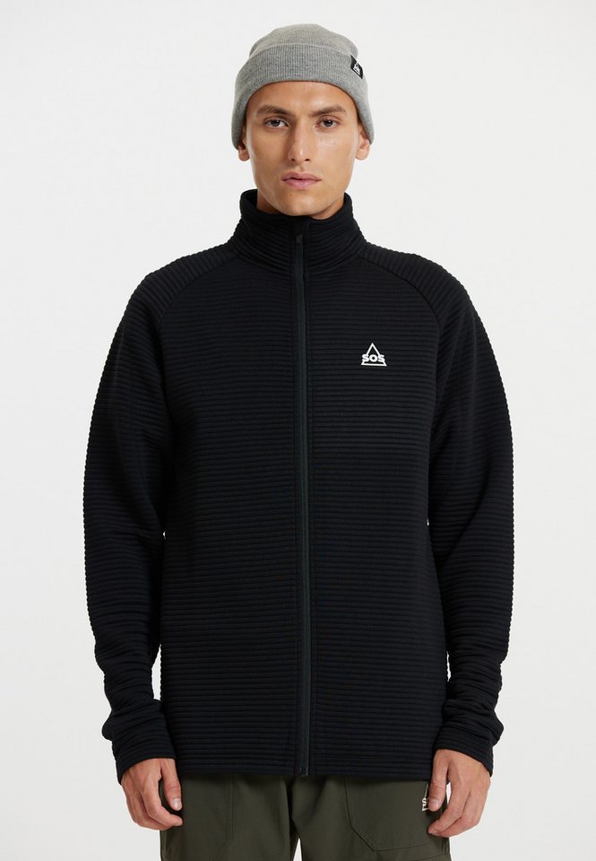 SOS Sweatjacke Muju mit stilvollem Logodetail von SOS