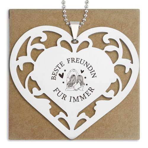 Bestie SLKP7 Freundschaftsgeschenke für Frauen, Freundin für immer, Herz, Edelstahl, Andenken, Wertschätzungsgeschenk für Seelenschwister, BFF, Mitbewohnerin, weibliche Führungskräfte an Thanksgiving Bestie SLKP7 Freundschaftsgeschenke für Frauen, Freundin für immer, Herz, Edelstahl, Andenken, Wertschätzungsgeschenk für Seelenschwister, BFF, Mitbewohnerin, weibliche Führungskräfte an Thanksgiving von SOSREBEDR
