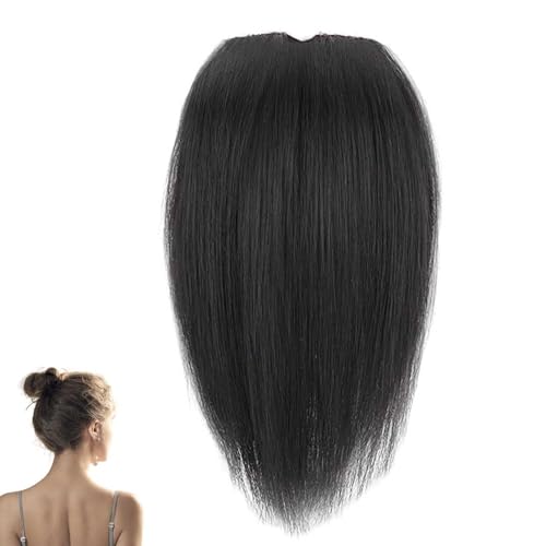 Upgrade Thickened Fluffy Hair Piece, Straight Hair Piece Women Hairpiece Hair Extension, Invisible Fluffy Hair Clips, Straight Hair Piece Hairpiece Hair Extension von SOSTAG