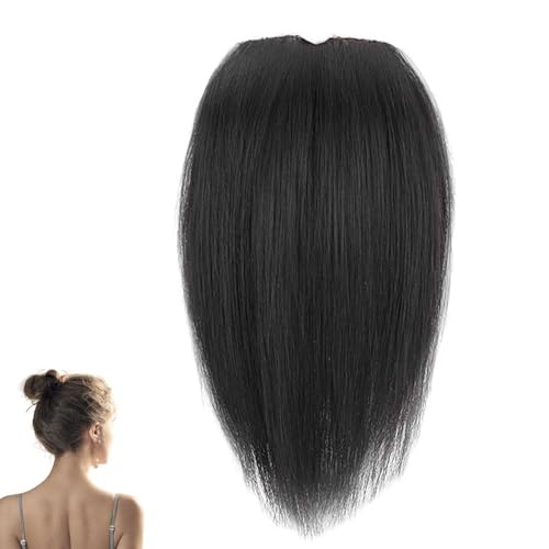 Upgrade Thickened Fluffy Hair Piece, Straight Hair Piece Women Hairpiece Hair Extension, Invisible Fluffy Hair Clips, Straight Hair Piece Hairpiece Hair Extension von SOSTAG