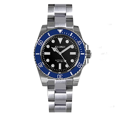 Cronos Sub Diver Herren-Armbanduhr, kein Datum, NH35, Saphirglas, Keramik-Lünette, 20 ATM Glideclasp, automatische Armbanduhren, color 5 von SOTAG