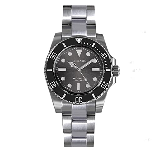 Cronos Sub Diver Herren-Armbanduhr, kein Datum, NH35, Saphirglas, Keramik-Lünette, 20 ATM Glideclasp, automatische Armbanduhren, color 6 von SOTAG