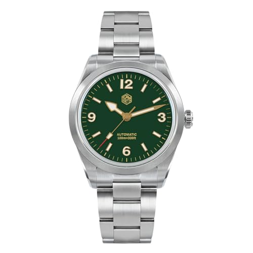 SOTAG San Martin 38MM SN0107G Retro Classic Herren Luxusuhr NH35 Mode Sport Automatische Mechanische Edelstahl Taucharmbanduhren (with Logo) von SOTAG