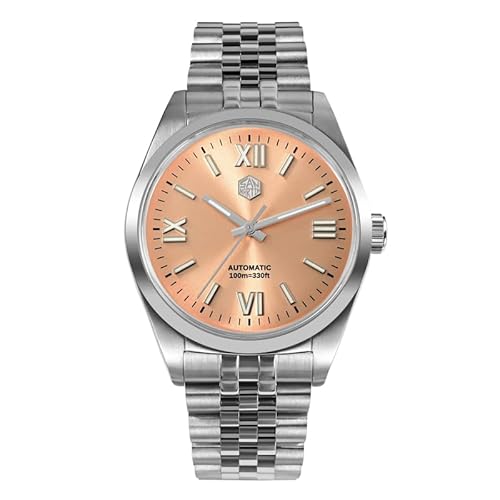 San Martin SN0050G Luxus Herrenuhren römische Ziffer Sunray Dial Classic Business YN55 automatische mechanische Armbanduhren (Color 4) von SOTAG