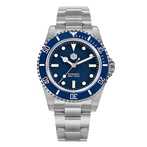 San Martin SN006 G2 40 mm Water Ghost Luxus Herrenuhren YN55 automatische mechanische Business-Tauch-Armbanduhren, Mit Logo, Mechanisch von SOTAG