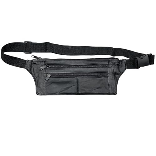 Gürteltasche Bauchtasche Hüfttasche Schwarz Echt Leder Umhängetasche Bag Geldbörse Rindsleder Crossbag von Sotala