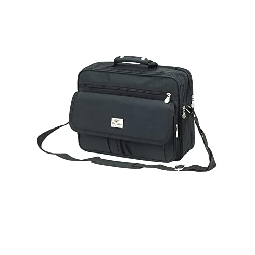 SOTALA Herren Flugbegleiter Umhängetasche Arbeitstasche Schultertasche Messenger Herrentasche in Schwarz in 3 Größen von SOTALA