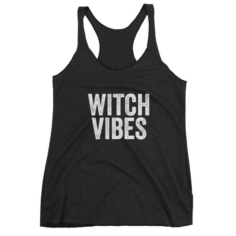 Hexe Vibes - Witzig Halloween Frauen Racerback Tank von SOTMSHIRTS