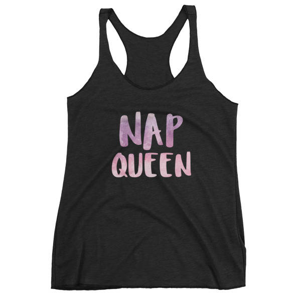 Nickerchen Queen - Nap Kween Witzig Damen Tank Top | Fitness Crossfit Yoga Läuft Shirt Training von SOTMSHIRTS