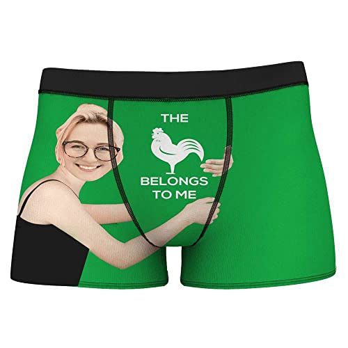 SOUFEEL Personalisiert Herren Boxershorts Unterwäsche mit Gesicht Bild, Unterhose Mehrfarbig lustig Geschenk Valentinstag Weihnacht für Freund Ehemann von SOUFEEL