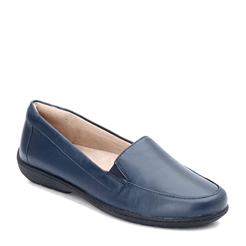 SOUL Naturalizer Damen Kacy Flacher Slipper, Marineblaues Leder, 39.5 EU Weit von SOUL Naturalizer