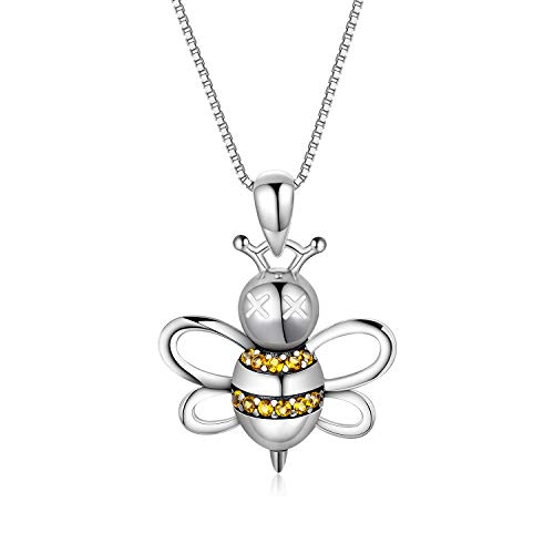 S925 Sterling Silber Bienenanhänger Halskette für Frauen von SOULMEET