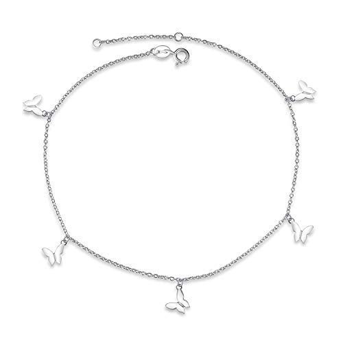 SOULMEET Schmetterling Fußkettchen 925 Sterling Silber Fußkettchen für Damen von SOULMEET