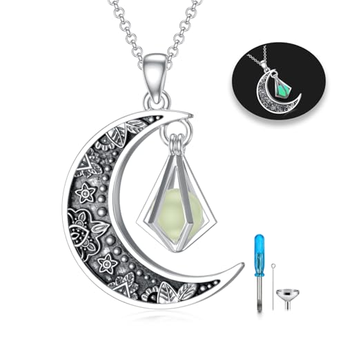 SOULMEET Urnenschmuck für Asche, aus Sterlingsilber, für Asche, Damen und Herren, Erinnerungsschmuck, um jemanden in Ihrer Nähe zu halten, Metall SOULMEET Urnenschmuck für Asche, aus Sterlingsilber, für Asche, Damen und Herren, Erinnerungsschmuck, um jemanden in Ihrer Nähe zu halten, Metall von SOULMEET