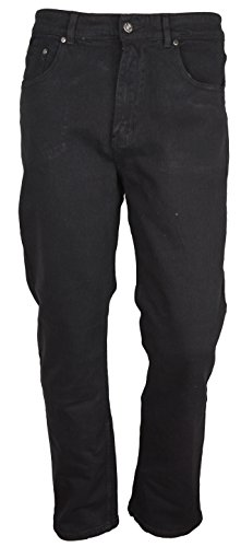 SOUNON Euro Herren Jeans, Schwarz - Stretch, Groesse: W37 L30 von SOUNON