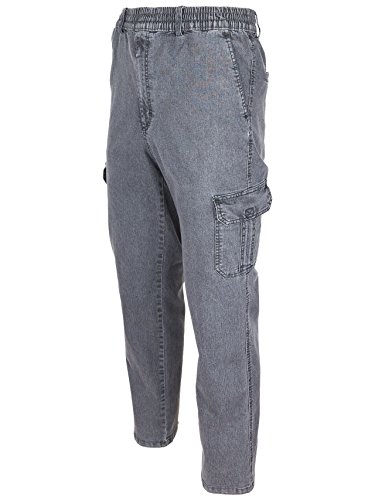 SOUNON Herren Jeans, Cargojeans, Schlupfhose Schlupfjeans, Stretchjeans Anthrazit, Groesse: M von SOUNON