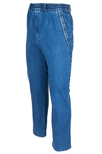 SOUNON Herren Jeans, Cargojeans, Schlupfhose Schlupfjeans, Stretchjeans Blau (M2), Groesse: 3XL von SOUNON