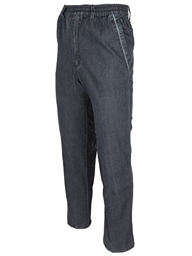 SOUNON Herren Jeans, Cargojeans, Schlupfhose Schlupfjeans, Stretchjeans Schwarz (M2), Groesse: 3XL von SOUNON