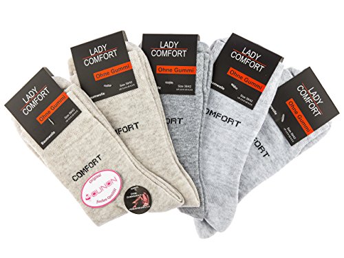 SOUNON 10 Paar Damen Socken ohne Gummi (4024), Groesse: 39-42 von SOUNON