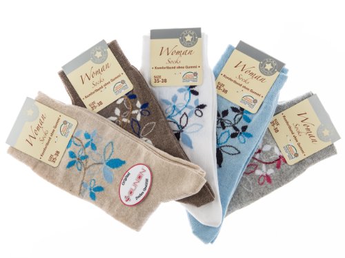 SOUNON 10 Paar Damen Socken ohne Gummi (4503), Groesse: 35-38 von SOUNON
