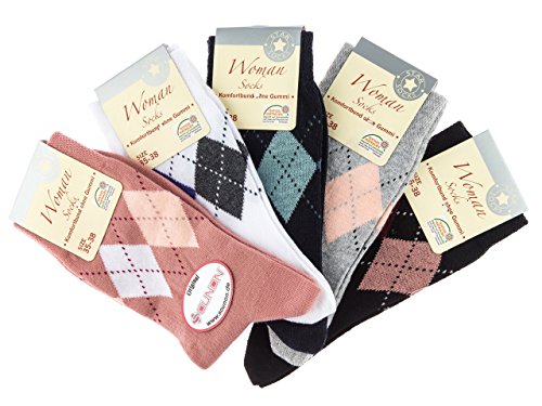 SOUNON 10 Paar Damen Socken ohne Gummi (4571), Groesse: 39-42 von SOUNON