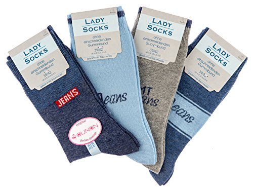 SOUNON 8 Paar Damen Socken ohne Gummi (64569), Groesse: 35-38 von SOUNON