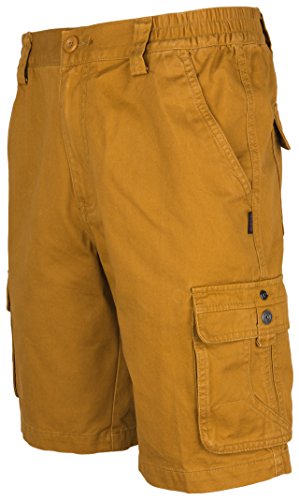 SOUNON Herren Cargo Shorts Bermudas Goldgelb, Groesse: XL von SOUNON