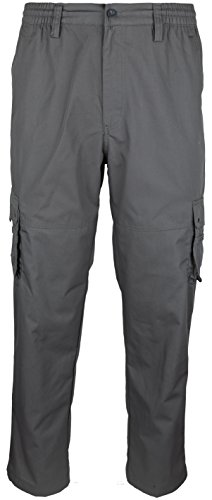 SOUNON Herren Cargohose, Cargo Pants, Chino Hose - Anthrazit (622), Groesse: L von SOUNON