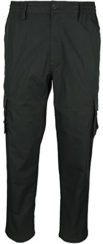 SOUNON Herren Cargohose, Cargo Pants, Chino Hose - Oliv (27), Groesse: 3XL von SOUNON