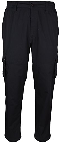 SOUNON Herren Cargohose, Cargo Pants, Chino Hose - Schwarz, Groesse: 3XL von SOUNON