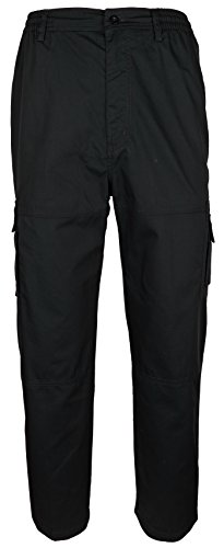 SOUNON Herren Cargohose, Cargo Pants aus 65% Baumwolle, 35% Polyester - Schwarz (M3), Groesse: XL von SOUNON