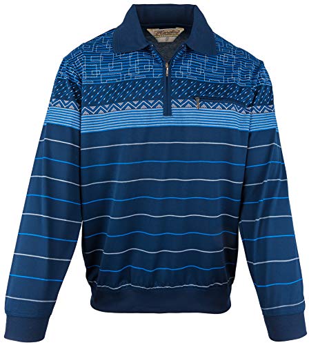 SOUNON Langarm-Poloshirt für Herren Dunkelblau, Groesse: M von SOUNON