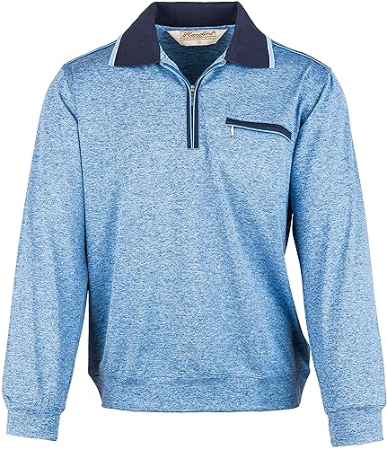SOUNON Langarm-Poloshirt für Herren Hellblau (M1), Groesse: XL von SOUNON