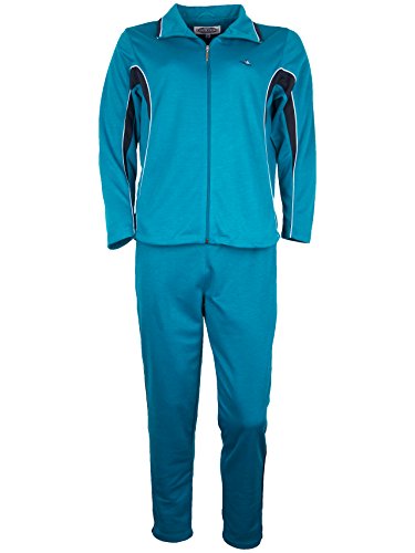 SOUNON Paris Damen Baumwolle Jogginganzug - Türkis (Model 2), Groesse: XXL von SOUNON
