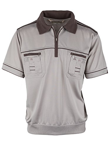 SOUNON Polohemd Poloshirt für Herren Beige, Groesse: 4XL von SOUNON