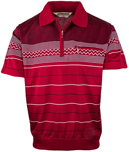 SOUNON Polohemd Poloshirt für Herren Bordeauxrot (M2), Groesse: L von SOUNON