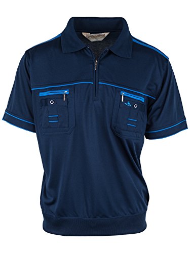 SOUNON Polohemd Poloshirt für Herren Dunkelblau, Groesse: 5XL von SOUNON