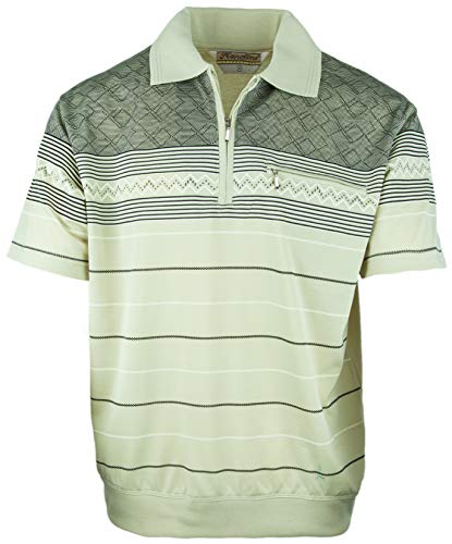 SOUNON Polohemd Poloshirt für Herren Gelbgruen (M2), Groesse: L von SOUNON