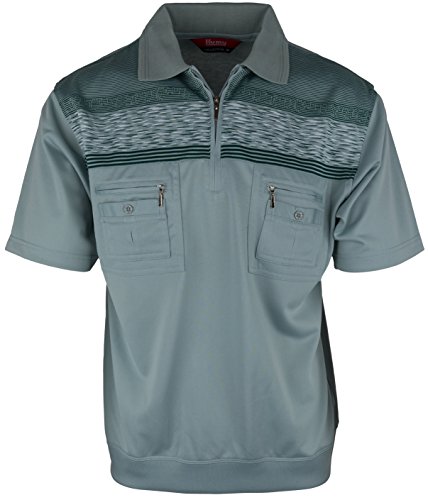 SOUNON Polohemd Poloshirt für Herren Gelbgruen (M9), Groesse: XXL von SOUNON