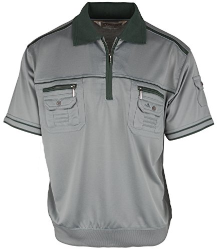 SOUNON Polohemd Poloshirt für Herren Grau, Groesse: 3XL von SOUNON