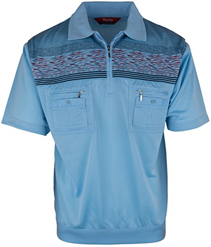 SOUNON Polohemd Poloshirt für Herren Hellblau (M9), Groesse: M von SOUNON