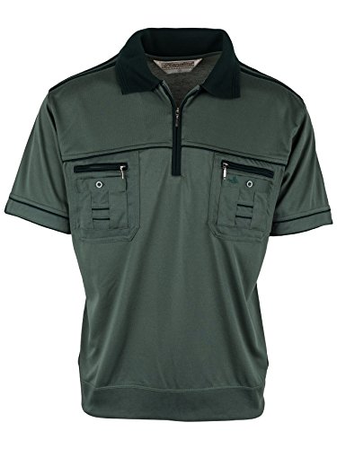 SOUNON Polohemd Poloshirt für Herren Oliv, Groesse: 5XL von SOUNON