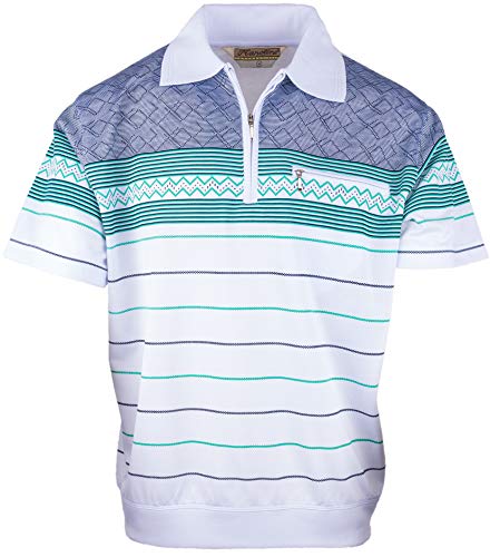 SOUNON Polohemd Poloshirt für Herren Weiss (M2), Groesse: L von SOUNON