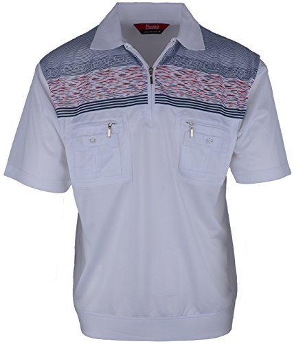 SOUNON Polohemd Poloshirt für Herren Weiss (M9), Groesse: 3XL von SOUNON