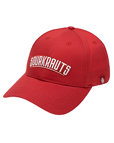 SOURKRAUTS Baseball Cap SK für Herren & Damen – Snapback Kappe in Rot in OneSize von SOURKRAUTS