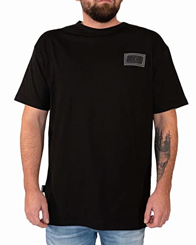 SOURKRAUTS Herren T-Shirt Big Devyn – Männer Tshirt in Schwarz Oversized – Shirt in Größe S von SOURKRAUTS