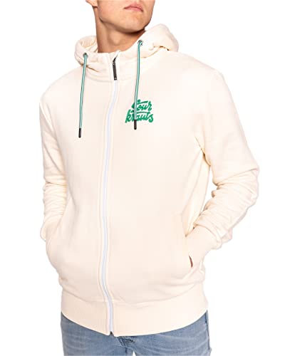 SOURKRAUTS Herren Zipper Hoody Roland Größe M - Männer Kapuzenjacke mit Reißverschluss von SOURKRAUTS