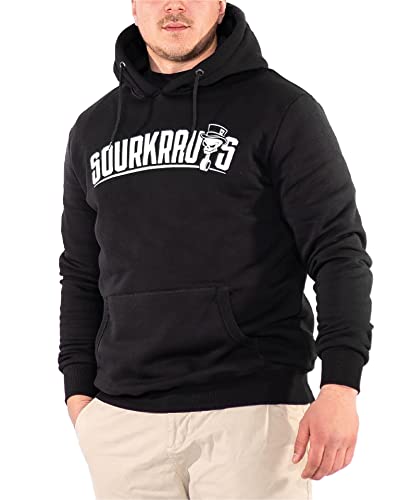 SOURKRAUTS Hoody SK Größe XS - Männer Kapuzenpulli in schwarz - Herren Pullover mit Kapuze von SOURKRAUTS