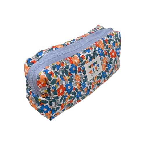 SOUTHJIELING Kosmetiktasche mit Blumenmuster, Kosmetiktasche, Reise-Make-up-Organizer-Tasche für Körperpflege, Bleistifte, Schreibwaren von SOUTHJIELING